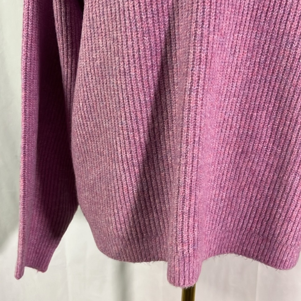 NWT A New Day Purple Embroiderd Ciao Ciao Long Sleeve Crewneck Sweater - Picture 9 of 16